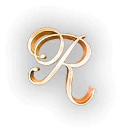 Gold R Letter